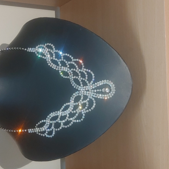 Fashion Formal/Wedding Rhinestone Necklace - Picture 4 of 12